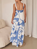 Dobabies-Summer Vacation Dress Casual Dress Azure Dream - Geometric Print Maxi Dress