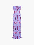 DOBABIES-SUMMER DRESS INS STYLE Floral Plisse Twist Tube Long Dress