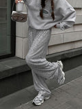 DOBABIES-Street fashion outfits Oversized Sequin Straight Leg Pants