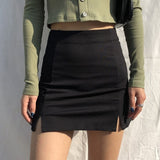 BACK TO SCHOOL OUTFITS-DOBABIES- Midnight Magic High Waist Mini Skirt