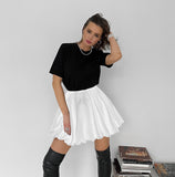 BACK TO SCHOOL OUTFITS-DOBABIES- Twirl Tales Pleated A Line Mini Skirt