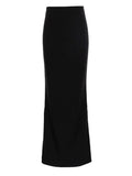 DOBABIES Fashion For Women Black Long Skirts High Waist Slim Seamless Elegant Ladies Gown Casual Summer  New Female Maxi Skirts