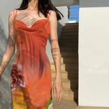 DOBABIES-Summer Floral Print Maxi Dress Women Sexy Spaghetti Straps Sleeveless Evening Party Dress Lady Backless Elegant Dress 2024